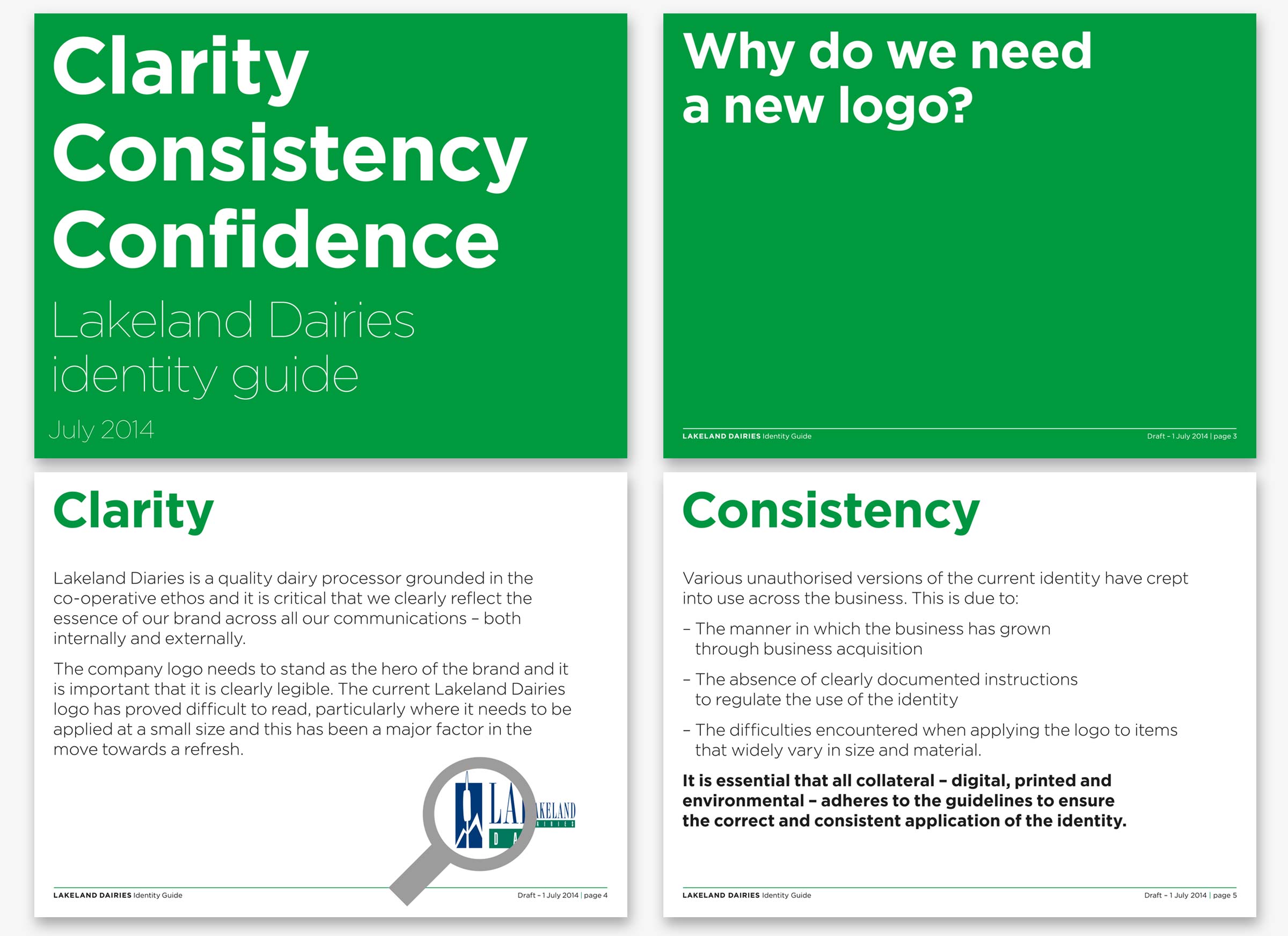 Lakeland Dairies brand guidelines