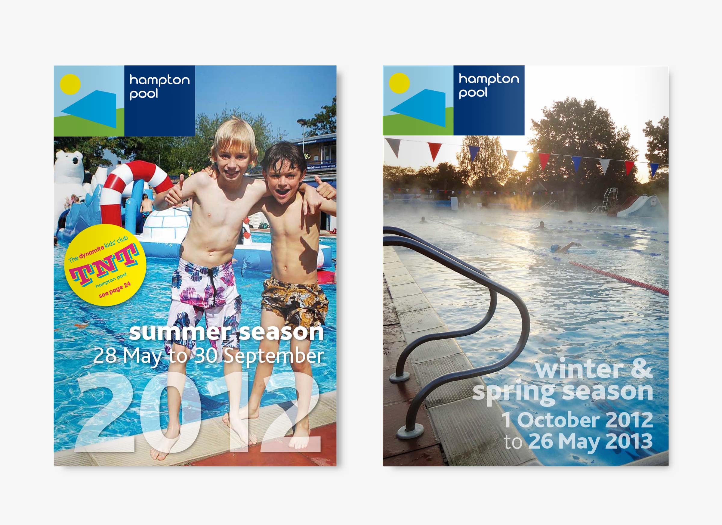 Hampton Pool timetable booklet