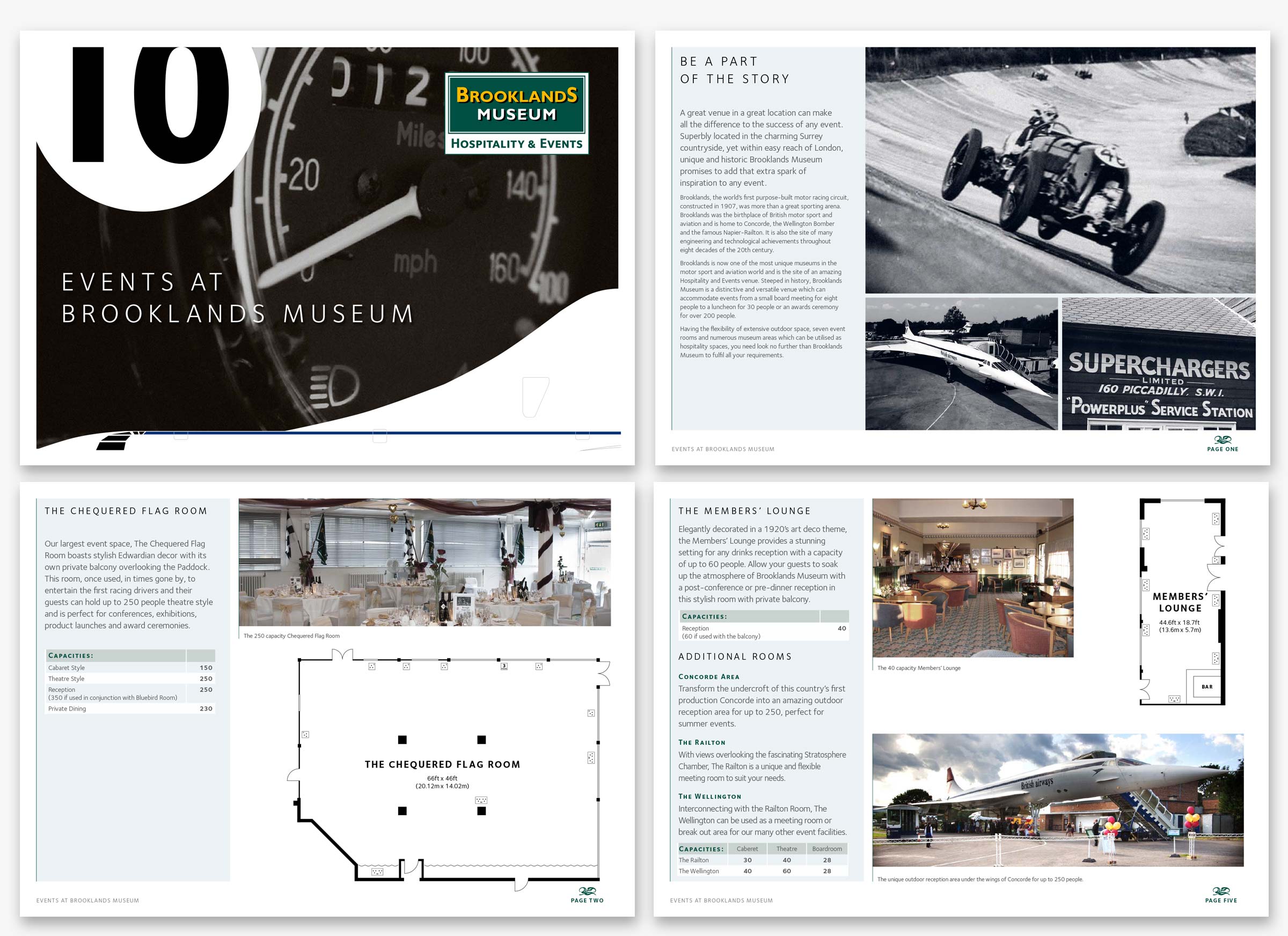 Creativevents brochure template for Brookland Museum